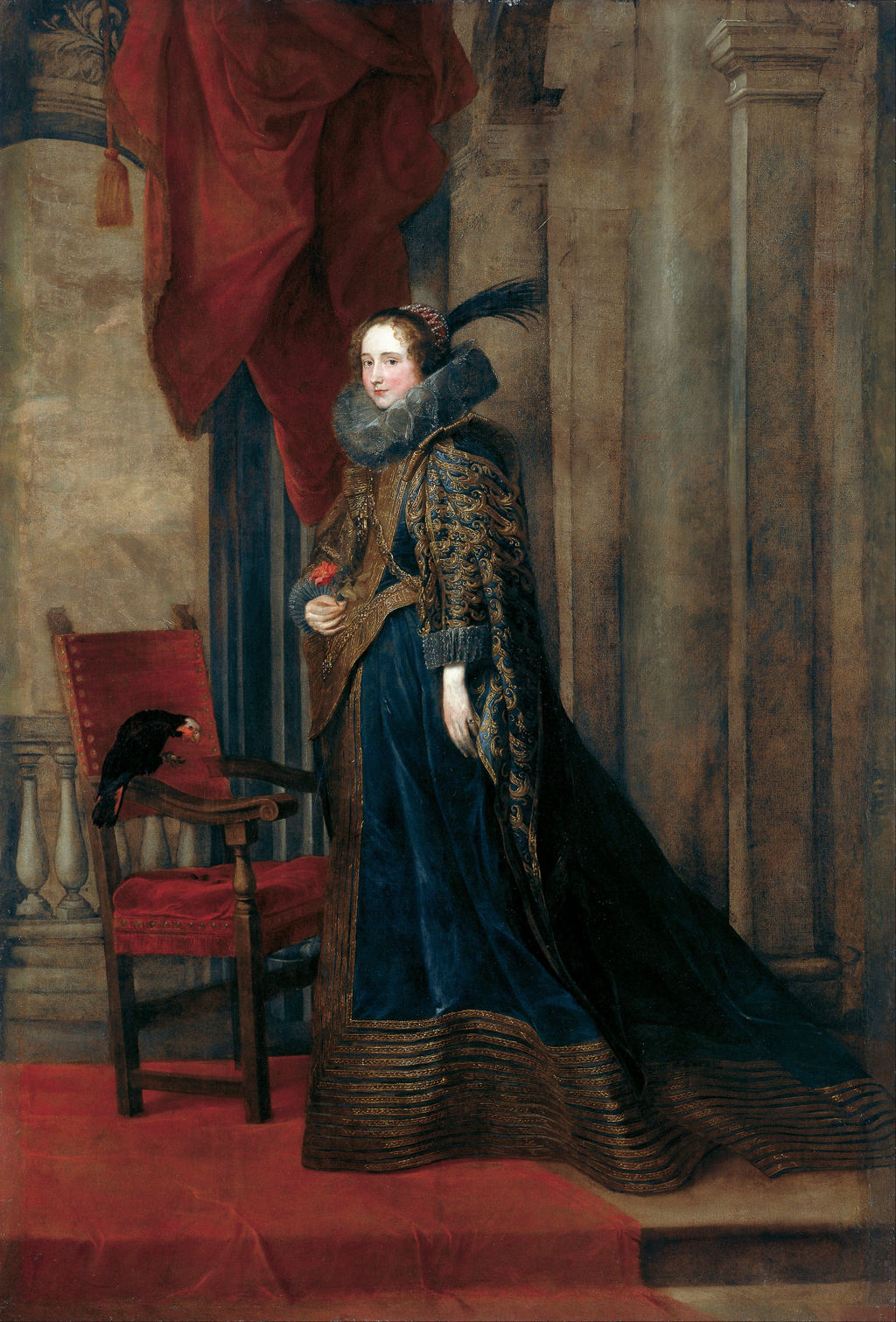 Anthony van Dyck, Portrait of Paolina Adorno Brignole-Sale, 1627. Musei di Strada Nuova, Palazzo Rosso, Genoa.